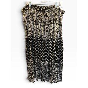 Chaudry‎ KC Bohemian Maxi Skirt with Black & Cream 2X NWT